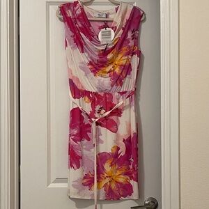 Bluemarine/Blugirl Floral Mini Dress, Size 12 - Made in Italy, NWT